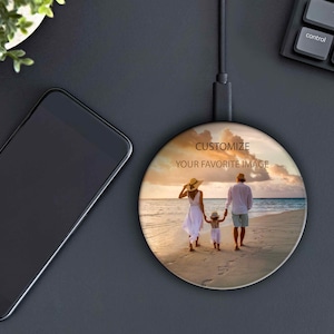 Cargador inalámbrico personalizado de regalo personalizado Equipo deportivo favorito Grupo de imágenes con fotos favoritas Almohadilla de carga profesional