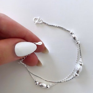 Silver bracelet • boho • gift • Mother’s Day • quality •  present • personalised • Valentine’s Day • Mother’s Day • bridal • charm bracelet