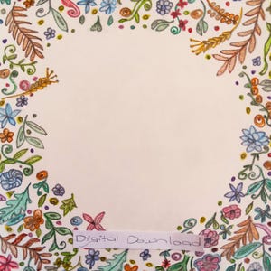 Couronne De Fleurs, Croquis Au Crayon, Dessinés À La Main, Amoureux Des Fleurs, Cartes D'anniversaire, École À La Maison, Enfants, Cours À L'église, Salle De Travail, Salle De Classe, Noms