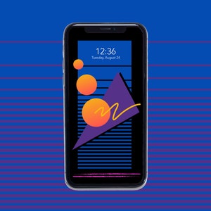 80s Phone Wallpaper Memphis Design Pattern 80s Retro Pattern 80s iPhone Wallpaper 90s Aesthetic 80s Outrun Phone Wallpaper Digital Download