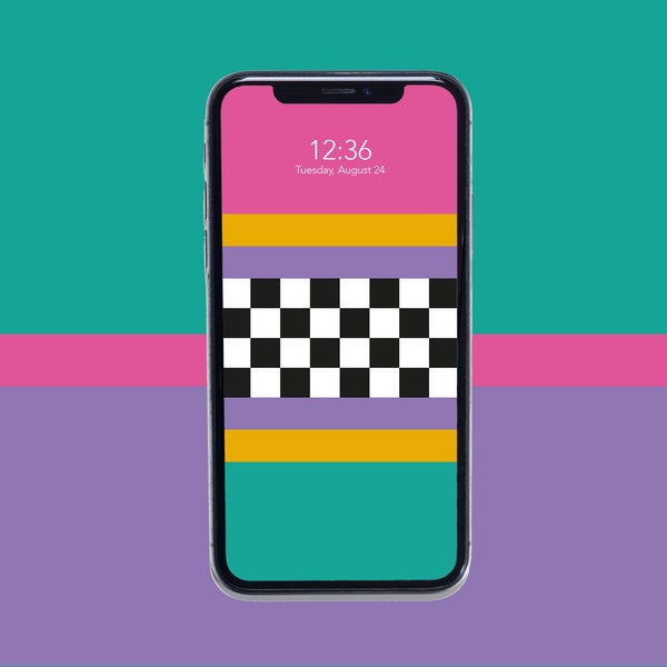 80s Phone Wallpaper Memphis Design Abstract Vintage Pattern 80s Retro 90s Vaporwave Pattern 80s Pattern iPhone Wallpaper Digital Download