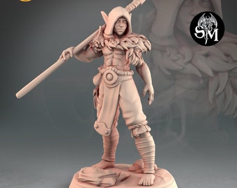 Male Half Elf Ranger | Player Characters | Galaad Miniatures | 28-32mm