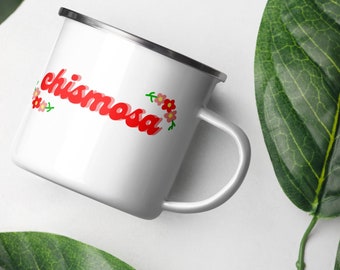Chismosa Enamel Mug 12oz. Gift For Friend Sister Women Latinx Latina Funny Gossip