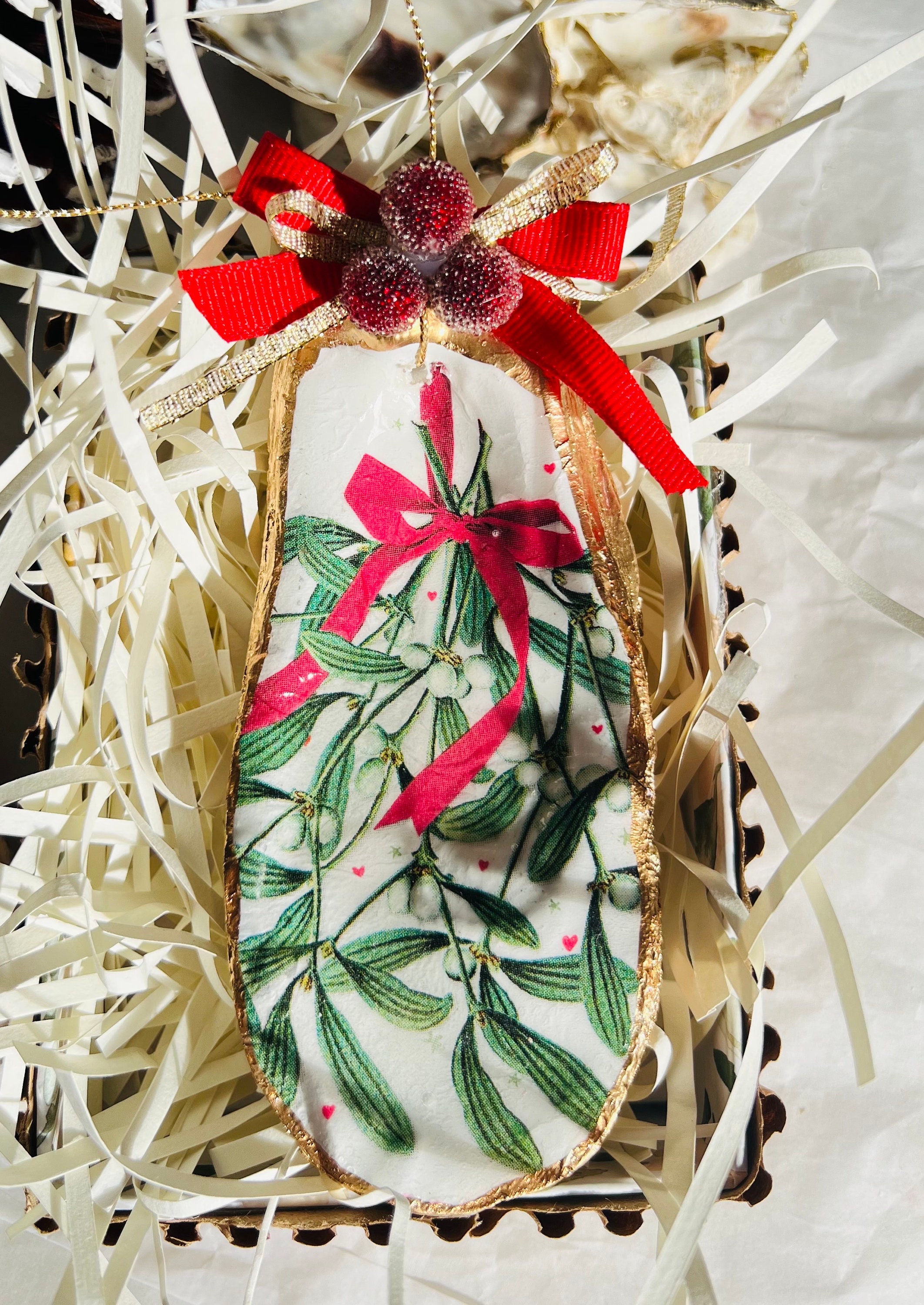 Mistletoe Christmas Ornament Christmas Ornaments Christmas Etsy