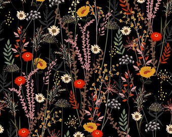Beautiful Meadow Flowers Printed Luxury Velvet Fabric Digital Printed Fabric, Upholstery Home Decor, Chair And Sofa Furnishing Fabric