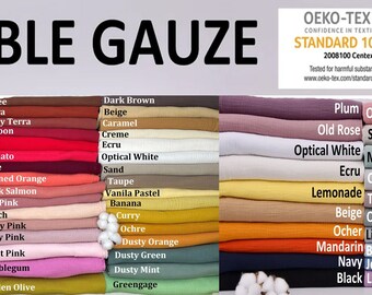 Double Gauze fabric , Muslin fabric , Organic cotton gauze fabric , muslin cotton Natural fabrics for baby 100% cotton fabric