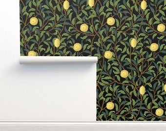 William Morris Vintage Tropical Fruit Printed Wallpaper ,Peel and Stick, Wall Decoration Wallpaper