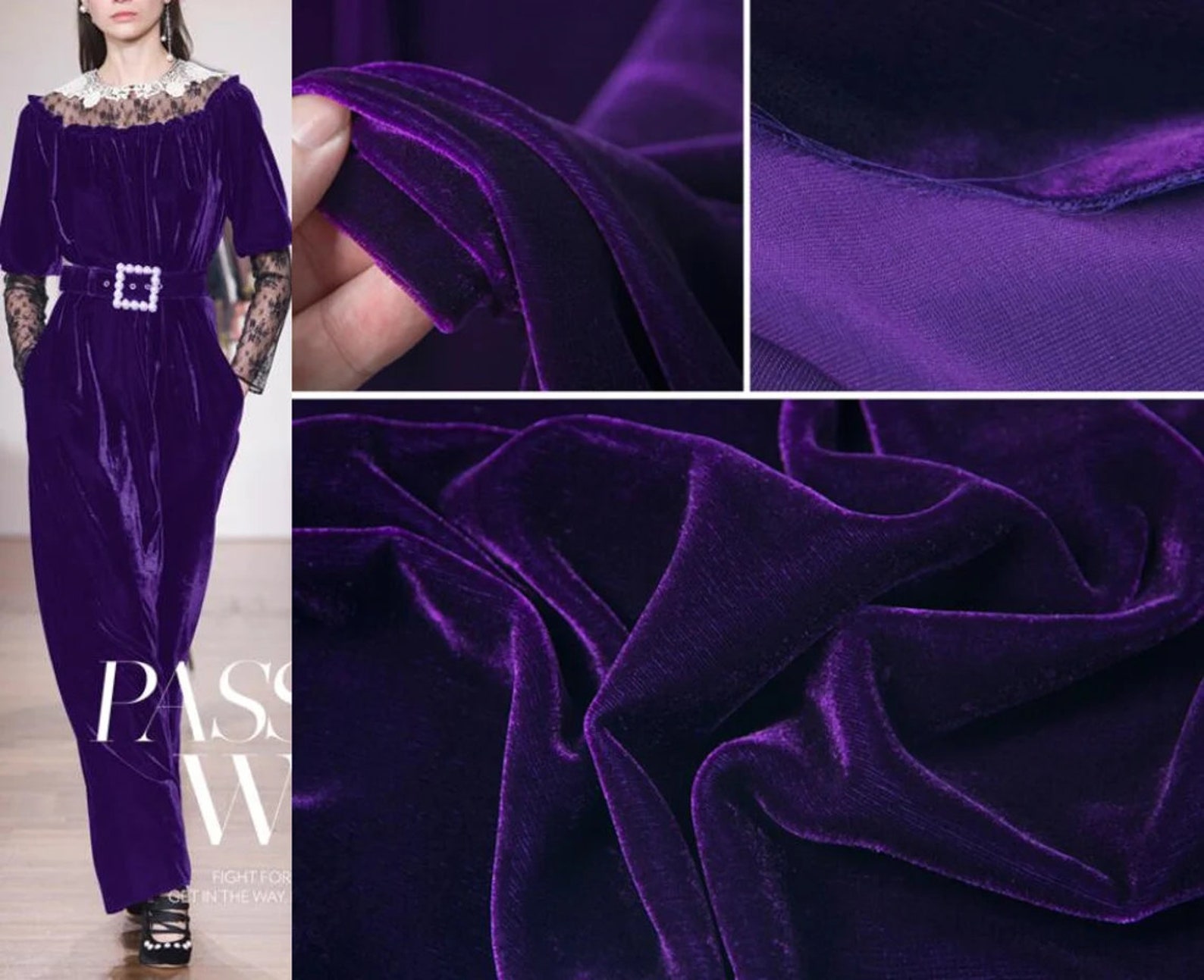 Pure Silk Velvet Fabric With More Colors, Silk Velvet Fabric for Dress