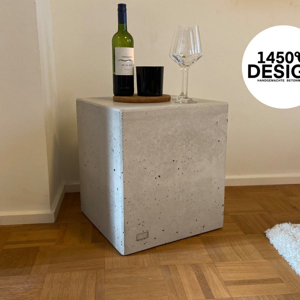 Beton_Block, Beton Tisch, Beistelltisch, Beton Hocker, Wohnzimmertisch, Stehle