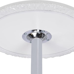 Yourtablecloth Heavy Duty Clear Vinyl Round Fitted Tablecloth (Table Cover) Elasticized Tablecloth Great for Protecting Your fine Tables...
