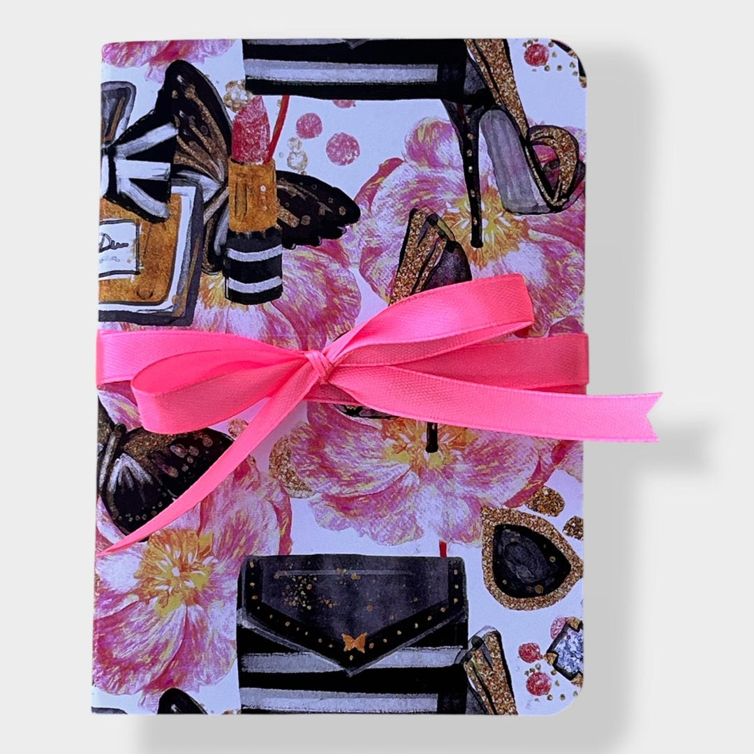 Fashion Girl Pocket Notebook – Mini Purse & Heels Journal With Pink ...