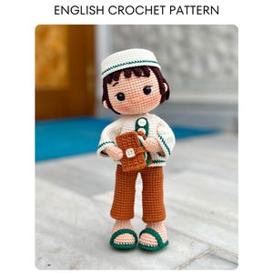 Amigurumi Crochet Pattern: Muslim Boy Doll | English PDF