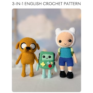 Adventure Time Crochet Pattern | Bundle Amigurumi Pattern | English PDF