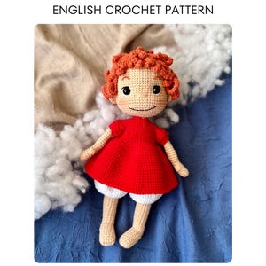 Little Mermaid Anime Girl Doll Amigurumi Crochet Pattern | English PDF