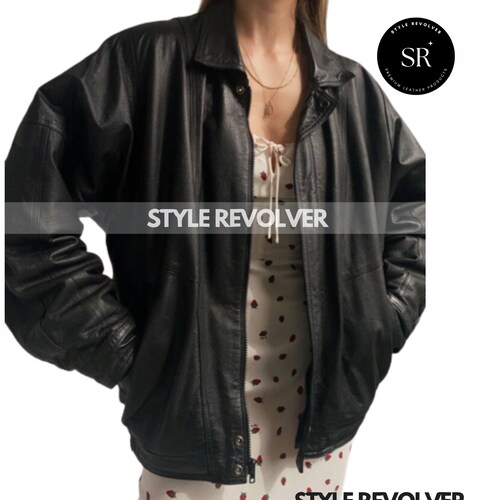 90's Oversized Bomber Jacket Retro 