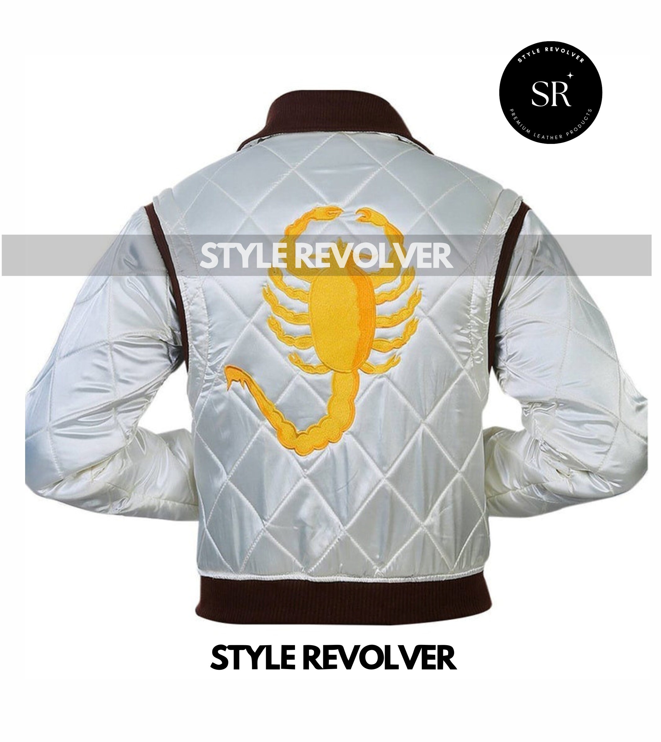 Ryan Gosling Drive Scorpion Retro White 