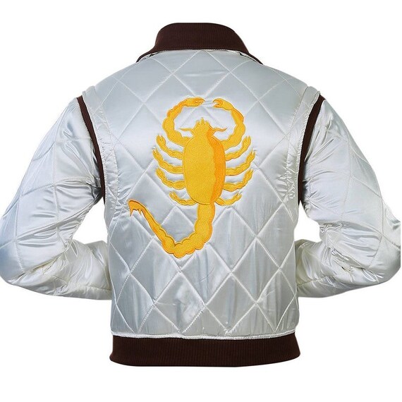 Ryan Gosling Drive Scorpion Retro White 