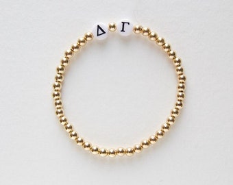 Delta Gamma Bracelet: DG Greek Letter Bracelet, Sorority Letters, Rush Week