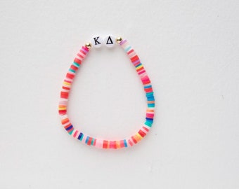 Kappa Delta Sorority Bracelet, Sorority Letters, Big Little Reveal, Gifts for Sorority Initiation