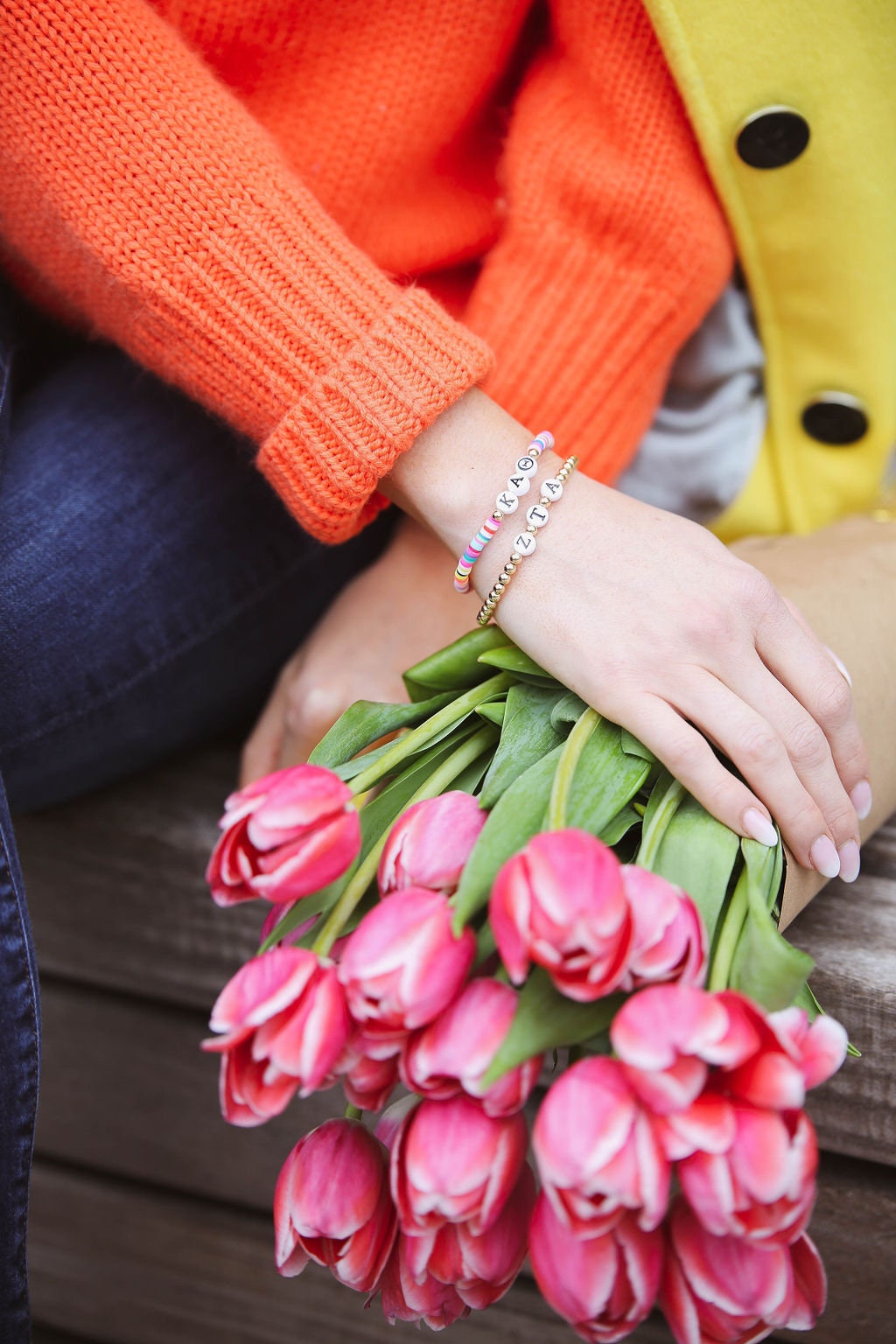 Zeta Tau Alpha Jewelry 14K Gold Filled Sorority Bracelet Etsy