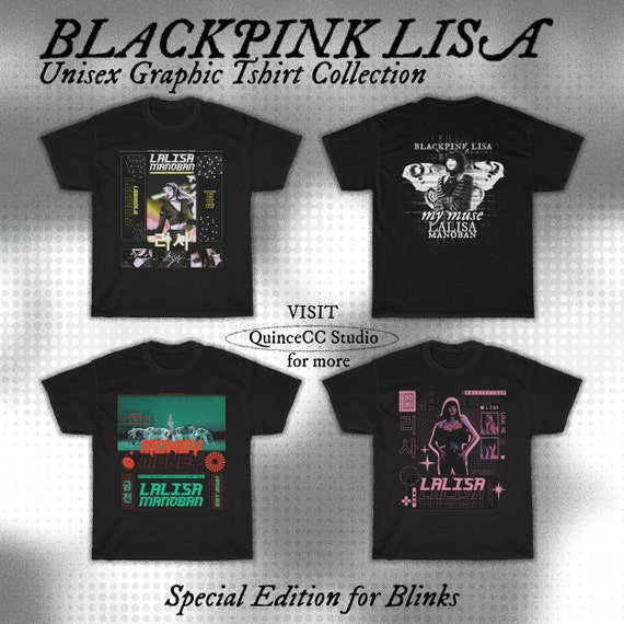 black pink lalisa t shirt