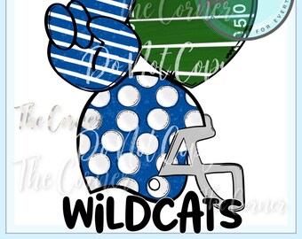 Transfer na prasie termicznej Wildcats - Transfer na maskotkę Go Wildcats HTV - Transfer sublimacyjny drużyny piłkarskiej - Transfer na koszulkę Wildcats - Transfer na koszulkę drużyny HTV