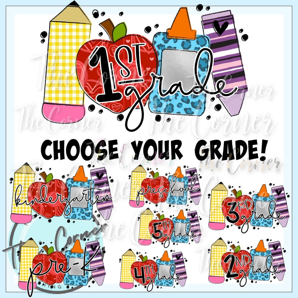Snorider Design School Heat Transfer- Back To School Sublimation Transfer- Back To School Heat Transfer- School Htv Transfer- Kindergarten- First Grade- Pre