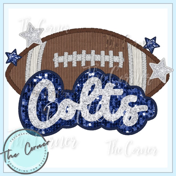 Colts Heat Press Transfer- Colts HTV transfer- Football Team sublimation transfer- Colt shirt transfer- Team transfer HTV- Colts Football