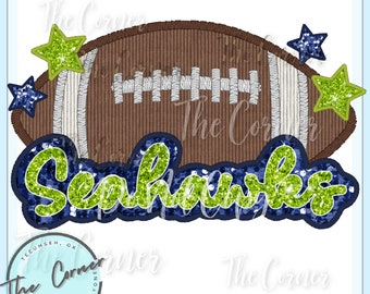 Seahawk Heat Press Transfer- Seahawks Mascot HTV transfer- cheerleading sublimation transfer- Seahawk shirt transfer- Football Team transfer