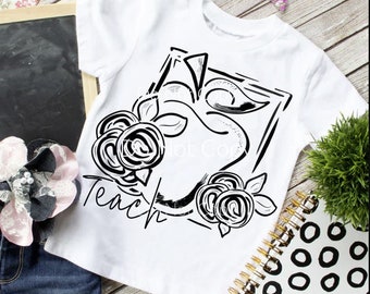Teacher Life Screen Print- Shirt heat transfer- Teaching screen print- DIY shirt transfer- School screen print- heat press transfer- Teacher