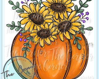 Fall heat transfer- Fall Sunflower sublimation transfer- Thanksgiving Fall shirt sublimation- Pumpkin heat transfer- Fall shirt transfer