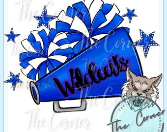 Wildcat cheer Heat Press Transfer- Wildcats Cheerleading HTV transfer- Cheer sublimation transfer- Wildcat shirt transfer- Cheer transfer