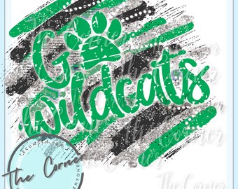 Transfer termiczny Wildcats - Transfer HTV maskotki Wildcats - Transfer sublimacyjny drużyny piłkarskiej - Transfer na koszulkę Wildcats - Sublimacja Wildcat