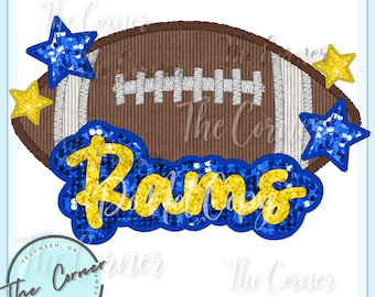 Rams Heat Press Transfer- Go Rams Mascot HTV transfer- Football Team sublimation transfer- Ram shirt transfer- Rams Team transfer HTV