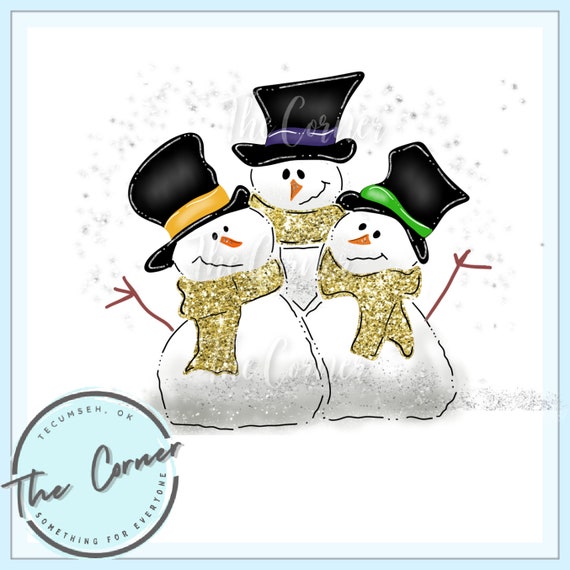 Snowman Heat Press Transfer- Christmas HTV transfer- snow man shirt sublimation transfer- Santa shirt transfer- snowman heat transfer HTV