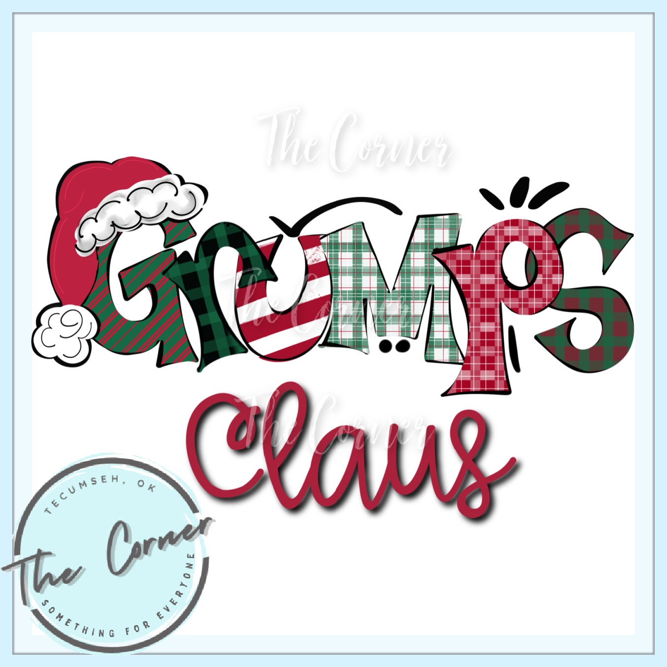 Grumps Claus Heat Press Transfer Christmas HTV Transfer - Etsy