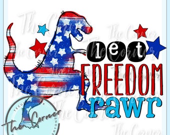 4th of July Dinosaur htv- patriotic Dinosaur sublimation- Patriotic heat transfer- Flag shirt heat transfer- 4th of July transfer- boy dino
