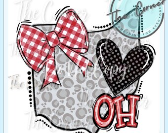 State of Ohio shirt htv transfer- State Design shirt heat transfer- Ohio shirt design- Blessed Mom sublimation- Ohio Leopard State shirt
