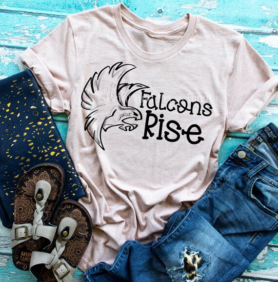 Falcons Rise Football Screen Print Transfer Falcons Mascot - Etsy