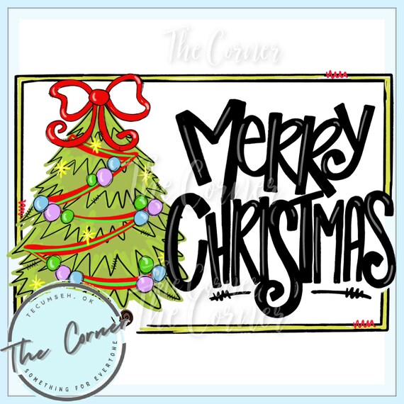 Merry Christmas Heat Press Transfer 
