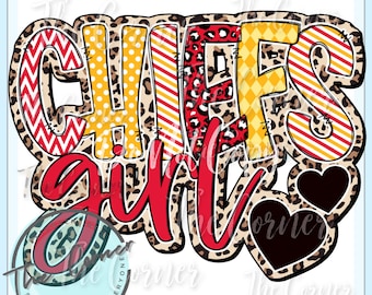 Chiefs Heat Press Transfer- Chief Mascot HTV transfer- Football Team sublimation transfer- Chief shirt transfer- Team transfer HTV- Sports