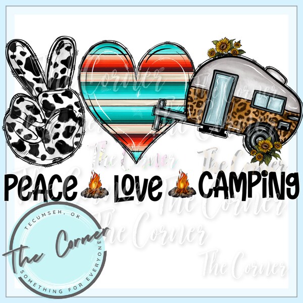 Heat Transfers Camp Etsy