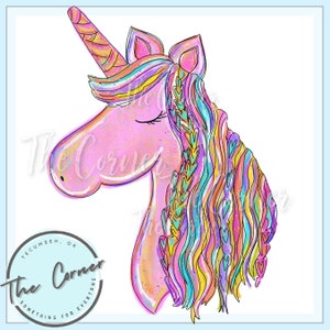 Unicorn heat transfer- Pastel Unicorn shirt design- Rainbow sublimation- Unicorn htv- Shirt heat transfer- Heat press transfer- Rainbow