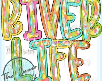 River Life heat transfer- River Rat shirt htv- River sports htv transfer- River sublimation transfer- Camping shirt heat transfer- RIverlife