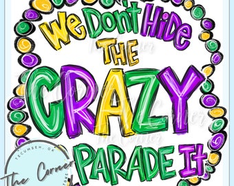 Mardi Gras shirt heat transfer- Crawfish sublimation-Mardi Gras htv- Heat Press transfer- Parade htv transfer- New Orleans htv transfer