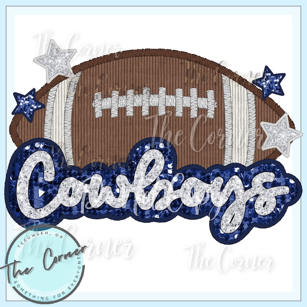 Cowboys Heat Press Transfer- Cowboy Mascot HTV transfer- Football Team sublimation transfer- cowboy shirt transfer- Team transfer HTV