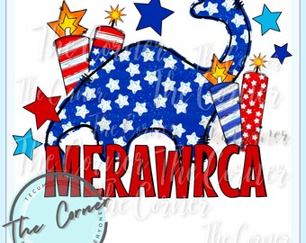 4th of July Dinosaur htv- patriotic Dinosaur sublimation- Patriotic heat transfer- Flag shirt heat transfer- 4th of July transfer- boy dino