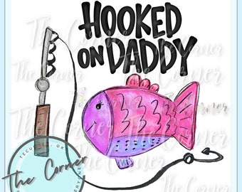 Daddy's fishing Buddy- Fishing htv- fishing sublimation- Fishing shirt heat transfer- Daddy's Fishing buddy shirt design- Girl fishing shirt