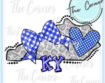 Kentucky design- Kentucky girl htv- Kentucky sublimation- state of Kentucky heat transfer- Kentucky Heat transfer- Leopard Kentucky iron on