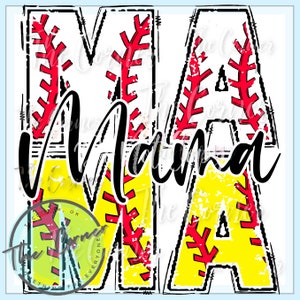 Softball Mama htv transfer- Softball Home htv- Baseball mama sublimation- Mom of both sublimation- Baseball shirt transfer- Heat transfer